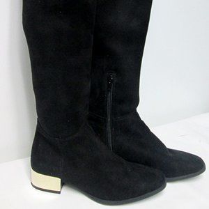 Anne Klein Gold Heeled Boots